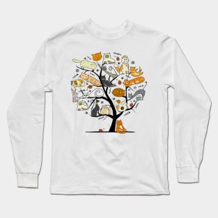 Cats Tree Long Sleeve T-Shirt